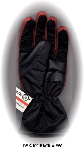 ski gloves DSK#109 BACK VIEW